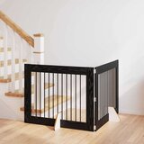  Vrata za pse z stojali 2 pcs Črni hrast 100 x 80 cm, (5000232715) | Shoptok.si
