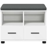  Haldna klop z blazino s predalom Bela 60 x 38 x 46 cm, (5000155677) | Shoptok.si