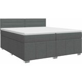  Boxspring krevet s madracem Tamnosiva 200 x 200 cm Tkanina | shoptok.hr