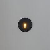 Kanlux 90796 - LED svetlo za stepenište MAGNIK LED/1,7W/230V CCT crno okruglo | Eponuda.com