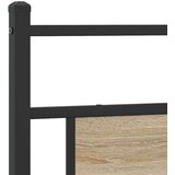  Posteljno vzglavje sonoma hrast 200 cm inženirski les in jeklo, (21829694) | Shoptok.si