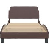  Okvir za krevet s uzglavljem smeđi 100x200 cm od umjetne kože | shoptok.hr