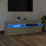 vidaXL TV ormarić s LED svjetlima boja hrasta sonome 120 x 35 x 40 cm Cijene
