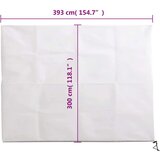 vidaXL Prevleka za rastline iz flisa z zadrgo 70 g/m² 3,93x3 m | Shoptok.si