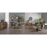 BIZZOTTO Prašno moder žameten fotelj Virna – | Shoptok.si