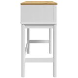  Konzolni stol FLORO bijeli 89,5x36,5x73 cm od masivne borovine | Eponuda.com
