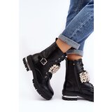 Boto Lined Women's Work Boots Decorated Black Venizi | Shoptok.si