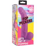 Pop Peckers Dildo Poppin - 19 cm, vijoličen Cene
