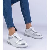 Gemre Silver platform sneakers Undina | Shoptok.si