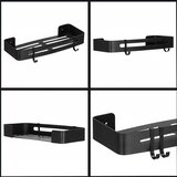  Springos® crna aluminijska polica za kupaonicu | shoptok.hr