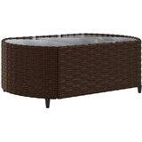  9-dijelni set vrtnih sofa s jastucima poliratan smeđi | shoptok.hr