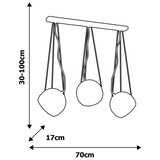  visilica na lanku OVAL 3xE27/60W/230V | Eponuda.com
