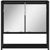  Ogledalo ormar Crni hrast 60 x 16 x 60 cm Konstruirano drvo | shoptok.hr