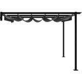vidaXL zidni gazebo Antracit 3 x 4 m Čelik | shoptok.hr
