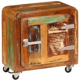  Noćni ormarić od masivnog obnovljenog drva 50 x 30 x 50 cm | shoptok.hr