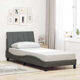vidaXL Posteljni okvir brez vzmetnice temno siv 80x200 cm blago Cene