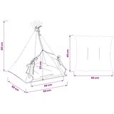  Kućica za ljubimce s jastukom Bijela 50 x 50 x 60 cm Poliester | shoptok.hr
