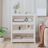 Ormarić za knjige bijeli 80 x 35 x 97 cm od masivne borovine | shoptok.hr