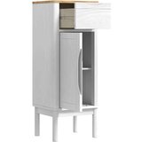  Kopalniška omarica s predalom FLORO Bela 35 x 30 x 90 cm, (5000157139) | Shoptok.si