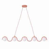 Ružičasti luster na sajli SINUS 5xG9/8W/230V | Eponuda.com