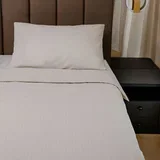 629761 POSTELJINA KREP BEŽ CVIJEĆE 200X200+2X60*80 CM