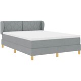  Krevet s opruga kutije Svjetlosiva 140 x 200 cm tkanina | shoptok.hr