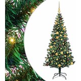  Umjetno predsvijetljeno božićno drvce Zelena 180 cm PVC i metal | shoptok.hr