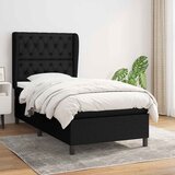 Box spring krevet s madracem crni 80 x 200 cm od tkanine Cijene