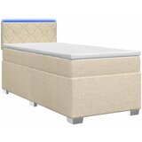  s box springom, madracem i LED-om Krem 80 x 200 cm | shoptok.hr