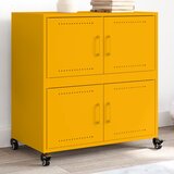 vidaXL Komoda boja senfa 68x39x72 cm hladno valjanog čelika Cijene