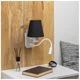  Brilagi - LED zidna lampa NUBILA 1xE27/25W/230V + LED/3W bela/crna | Eponuda.com