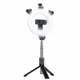 Selfie --- Selfie tripod stojalo z lučko za snemanje in slikanje selfie posnetkov - jelenček