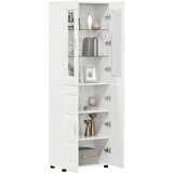  Highboard s policom FLORIN Visoki sjaj bijela 60 x 35 x 182 cm | Eponuda.ba