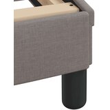 vidaXL Posteljni okvir z vzglavjem taupe 200x200 cm blago, (21081572) | Shoptok.si
