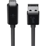 USB kabel USB 3.2 gen. 1 (USB 3.0) USB-A vtič\, USB-C® vtič 0.91 m črna ognjevaren F2CU029BT1M-BLK, (20416179)