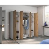 Rauch Möbel OMARA S KLASIČNIMI VRATI, bela, hrast artisan | Shoptok.si
