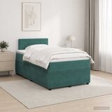  Boxspring krevet s madracem Tamnozelena 120 x 190 cm Baršun | shoptok.hr