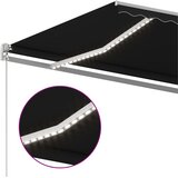 Tenda na ručno uvlačenje s LED svjetlima 500x350 cm antracit | Eponuda.com