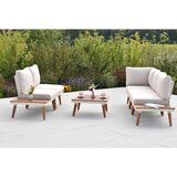 Gardenson LOUNGE GARNITURA akacija trd les aluminij | Shoptok.si