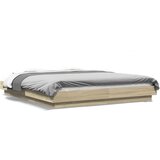 vidaXL Posteljni okvir sonoma hrast 150x200 cm inženirski les | Shoptok.si