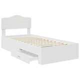  Okvir za krevet Bijelo 90 x 190 cm Konstruirano drvo | shoptok.hr