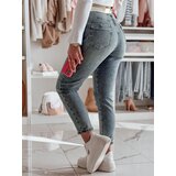 DStreet Spodnie damskie jeansowe regular fit LOVANCIO niebieskie | shoptok.hr