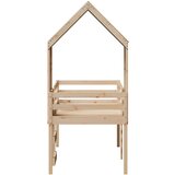  Visoki krevet s krovom 90 x 190 cm od masivne borovine | shoptok.hr