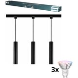 Philips LED prigušiva luster na sajli za šinski sistem EASYLINK 3xGU10/4,7W/230V 1m crna Cene
