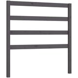 vidaXL posteljno vzglavje sivo 81x4x100 cm trdna borovina | Shoptok.si