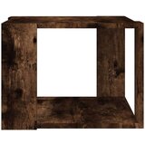 vidaXL Klubska mizica dimljeni hrast 40x40x30 cm konstruiran les, (20714382) | Shoptok.si
