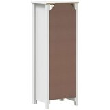 vidaXL Kopalniška omarica BERG bela 40x34x110 cm trdna borovina | Shoptok.si