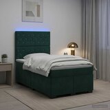  Boxspring krevet s madracem Tamnozelena 120 x 190 cm Baršun | shoptok.hr