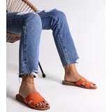 Gemre Orange eco-leather flip-flops by Kajetan | Shoptok.si