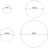  Četkana lopta 6 kom. Ø 15 cm Srebrna Nehrđajući čelik 201 | shoptok.hr